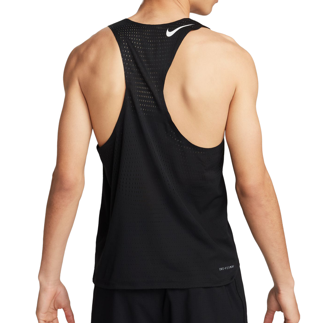 Nike Mens AeroSwift Dri-FIT ADV Running Singlet - Black/Summit White - HO25