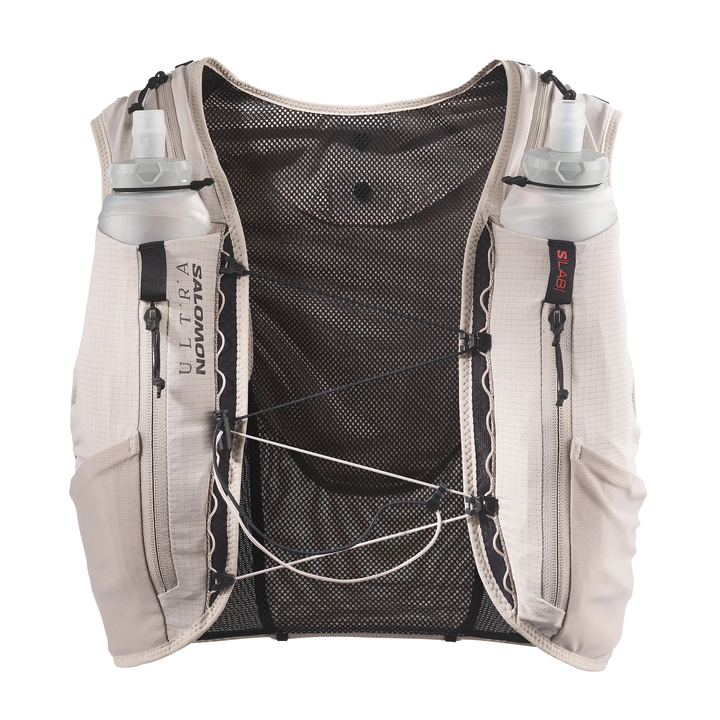 Gilet Salomon S/Lab Ultra 12 avec Flasques - Chèvre/Noir