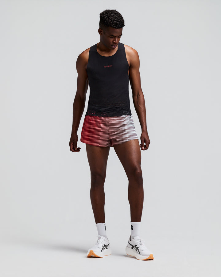 Bandit Men's Shredder Shorty Race Singlet - Black - AW26