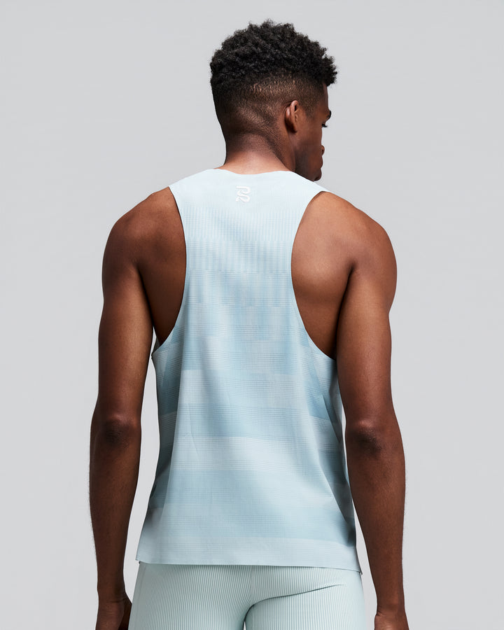 Bandit Men's CoolGrid Training Singlet with Flo pack - Growing Grid - Lagoon/Mist - AW26