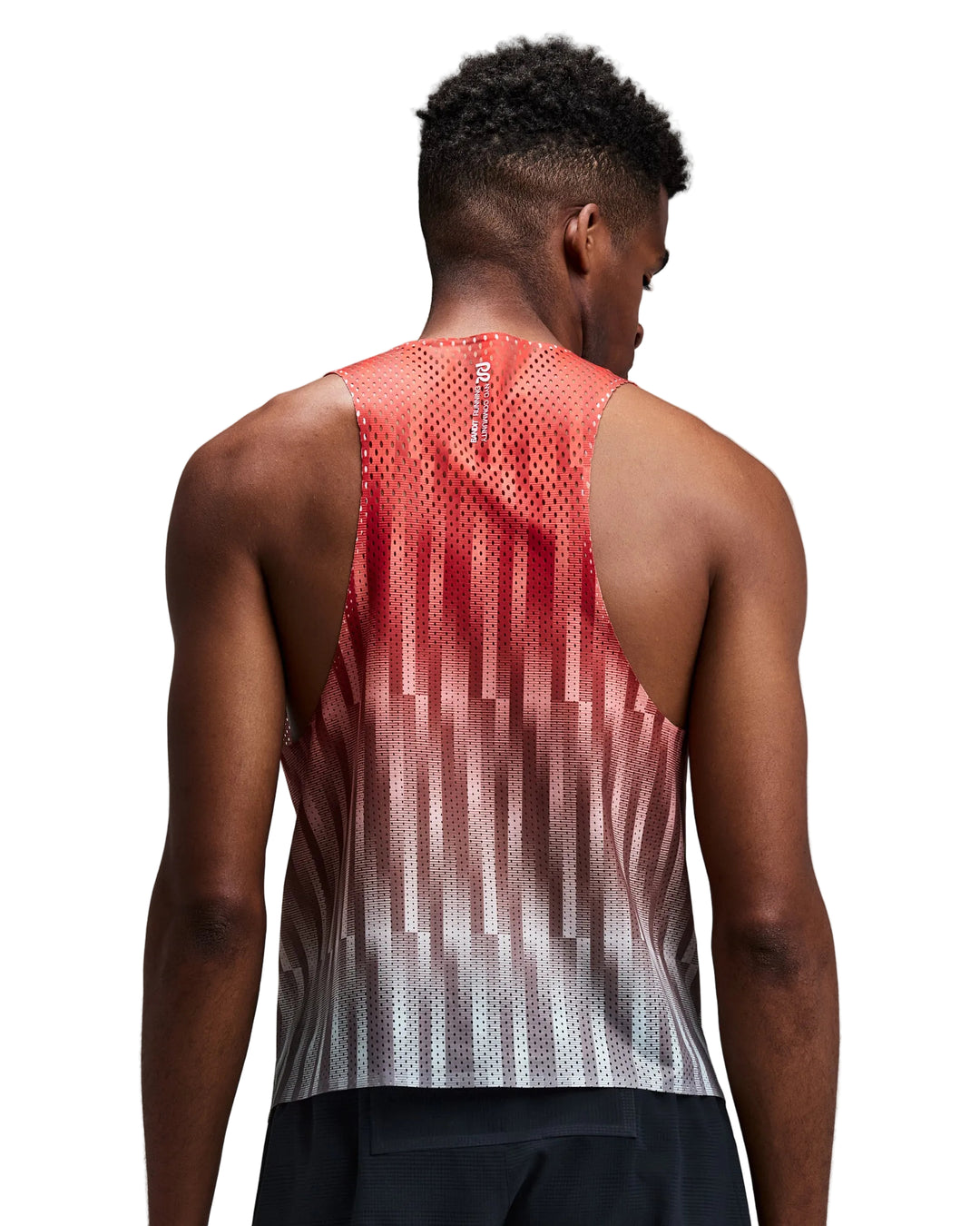 Bandit Men's Shredder Shorty Race Singlet - Uneven Gradient - Poppy - AW26