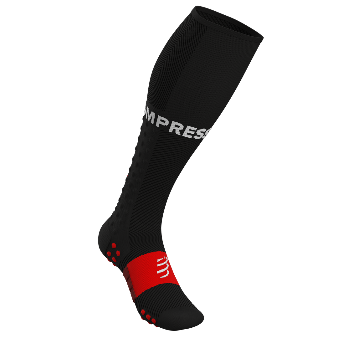 Compressport Full Run Socken – Schwarz/Rot
