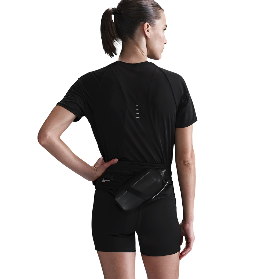 Nike Women's Dri-FIT Short-Sleeve Swift Tee - Black/Reflective Silver - HO25