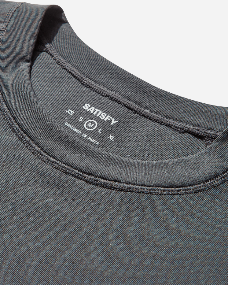 Satisfy Mens Fuzzfleece Octa Long Tee - Dark Shadow