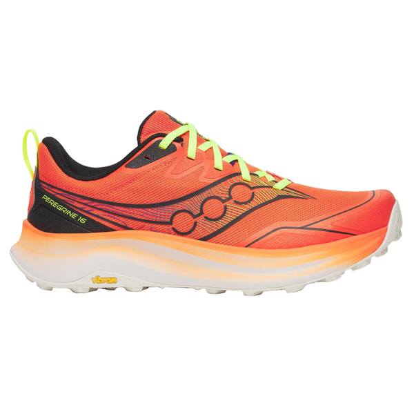 Saucony Mens Peregrine 16 - Fire/Black | Run North West