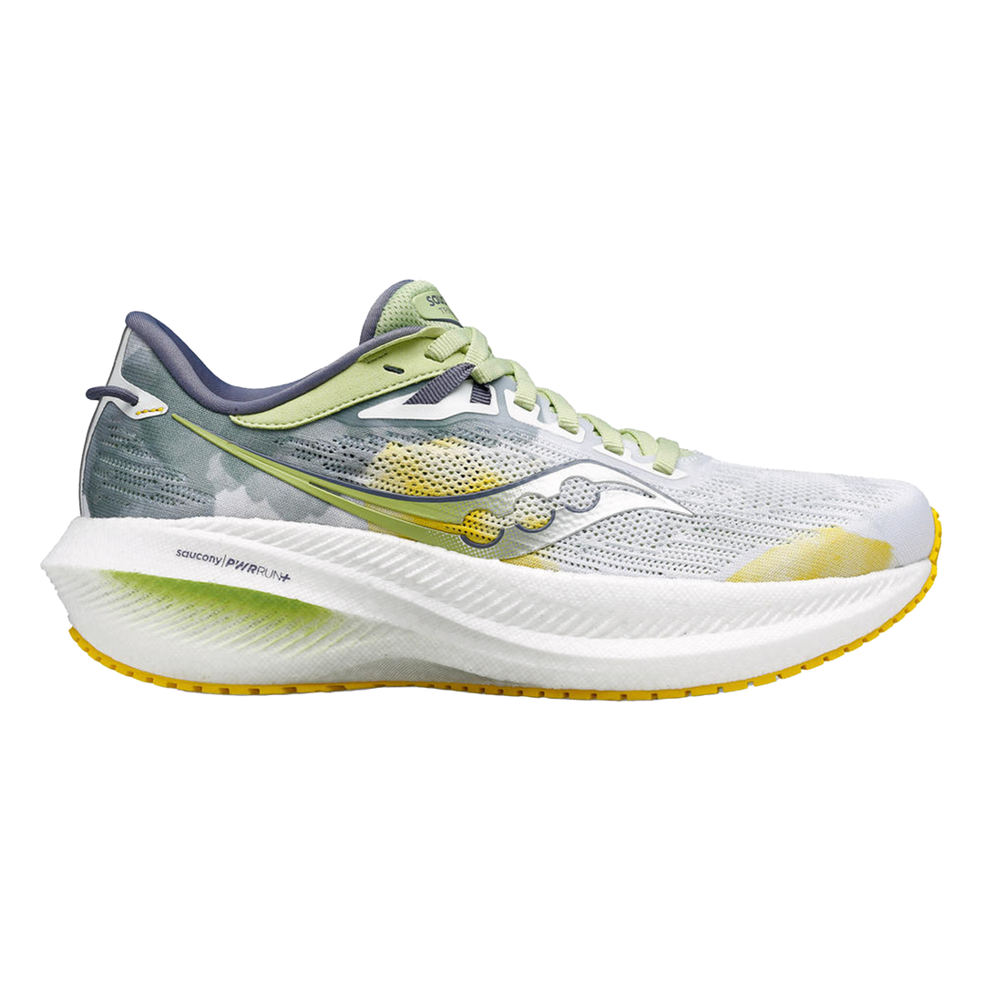 Saucony Womens Triumph 21 White Fern Neutral Run North West