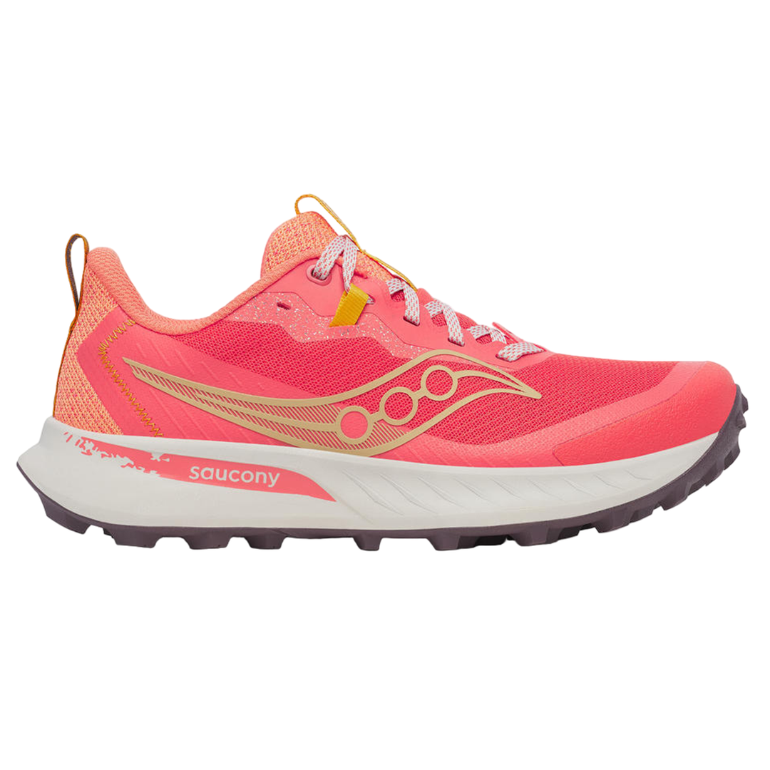 Saucony Womens Peregrine 15 - Coral/Salmon - Trail - AW25