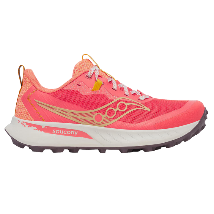 Saucony Womens Peregrine 15 - Coral/Salmon - Trail - AW25