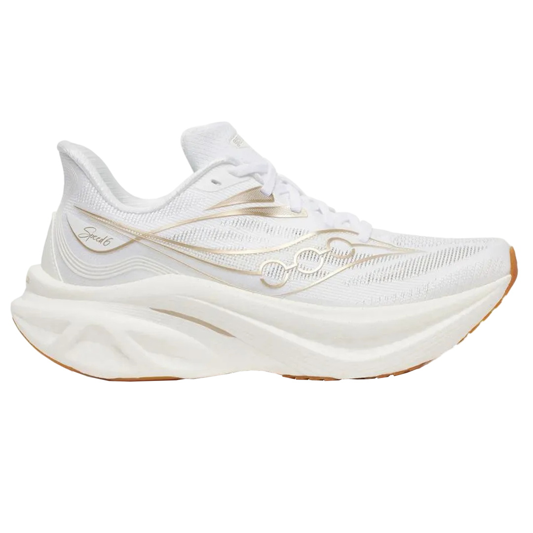 Saucony Womens Endorphin Speed 6 - White/Aureate - Neutral - SS27