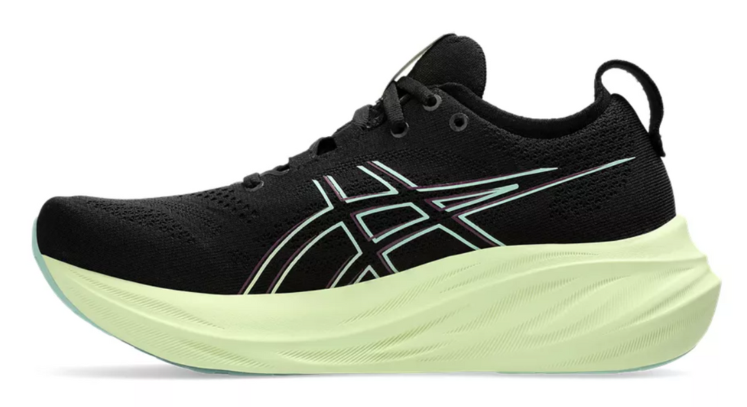 Asics Womens Gel Nimbus 26 Black Cool Matcha Neutral