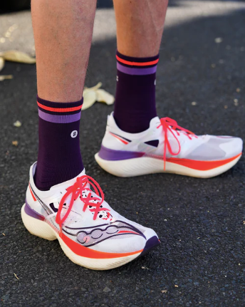 SHYU Racing Half Crew Socks - Purple/Grape/Crimson