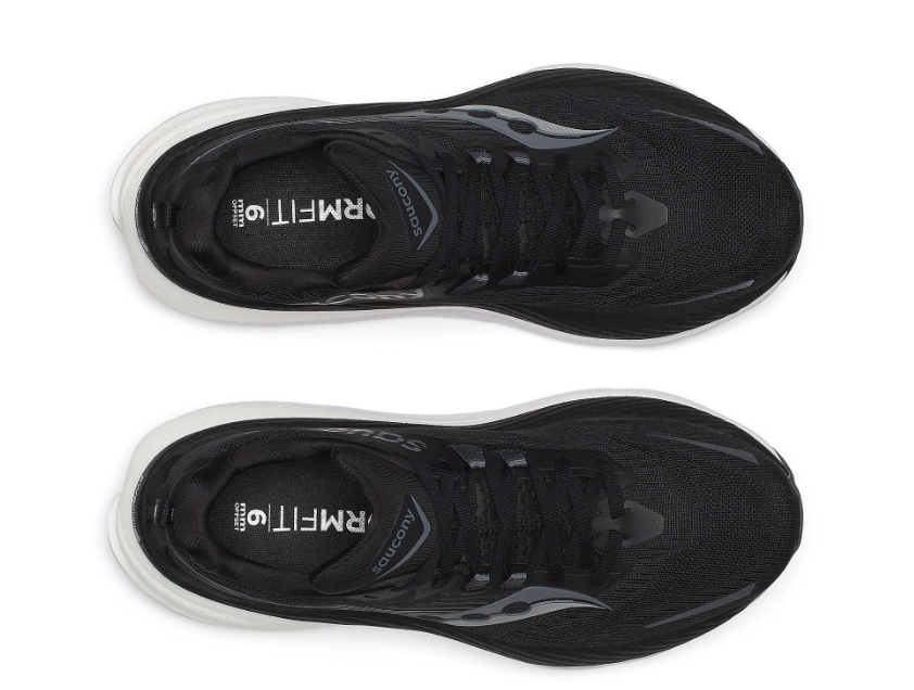 Saucony Womens Hurricane 24 - Black/Carbon - Stability