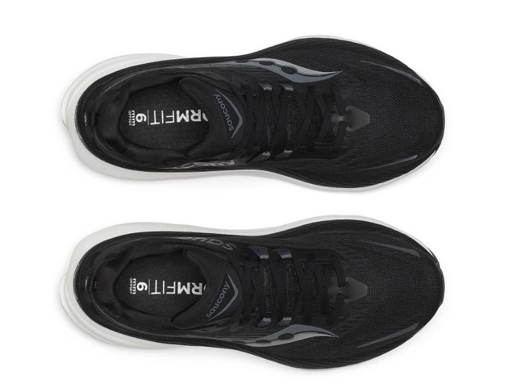 Saucony Womens Hurricane 24 - Black/Carbon - Stability