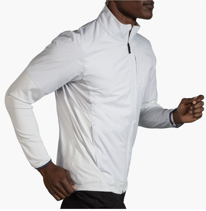Brooks Mens Fusion Hybrid Jacket- Stone