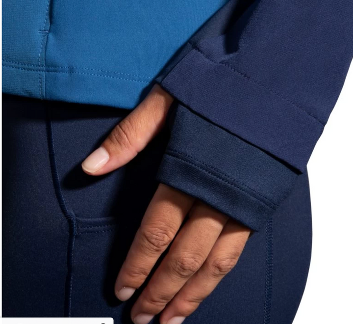 Brooks Womens Fusion Hybrid Jacket - Navy/ Blue Ash/ Ice Blue