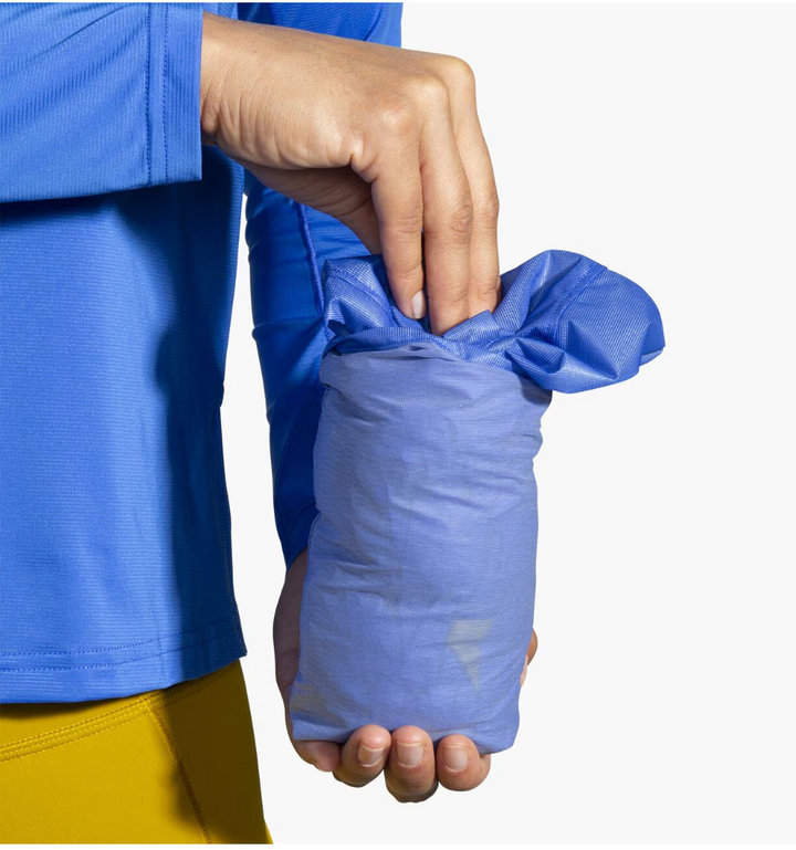 Brooks Womens All Altitude Jacket- Bluetiful/Golden Hour
