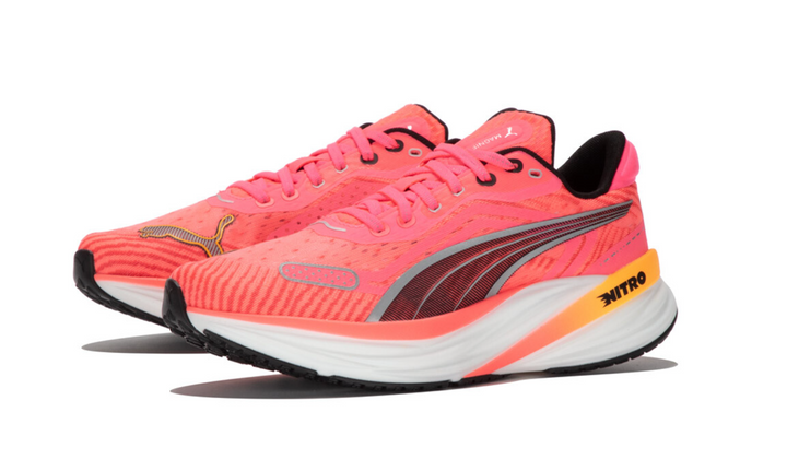 Puma Womens Magnify NITRO 2 Tech - Sunset Glow/Sunset Stream/Puma White - Neutral