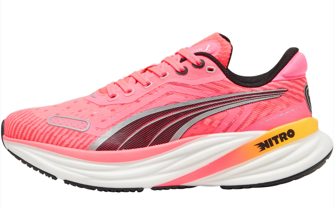 Puma Womens Magnify NITRO 2 Tech - Sunset Glow/Sunset Stream/Puma White - Neutral