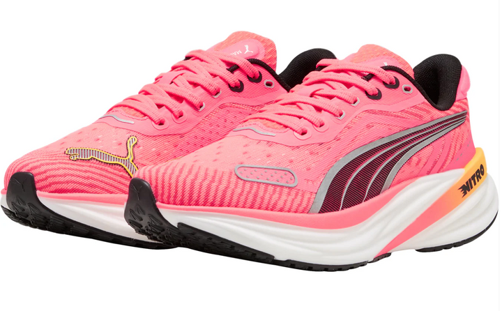 Puma Womens Magnify NITRO 2 Tech - Sunset Glow/Sunset Stream/Puma White - Neutral