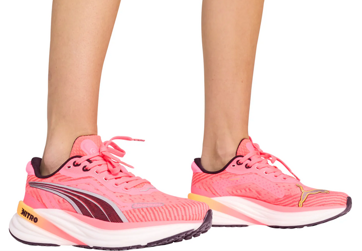 Puma Womens Magnify NITRO 2 Tech - Sunset Glow/Sunset Stream/Puma White - Neutral