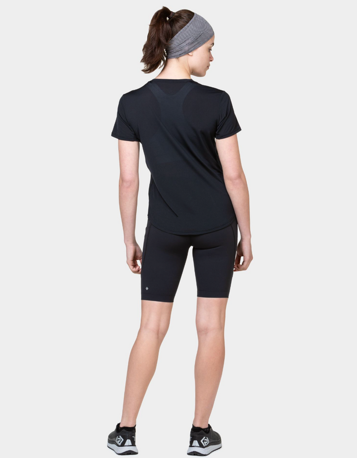 RonHill Womens Tech S/S Tee - All Black