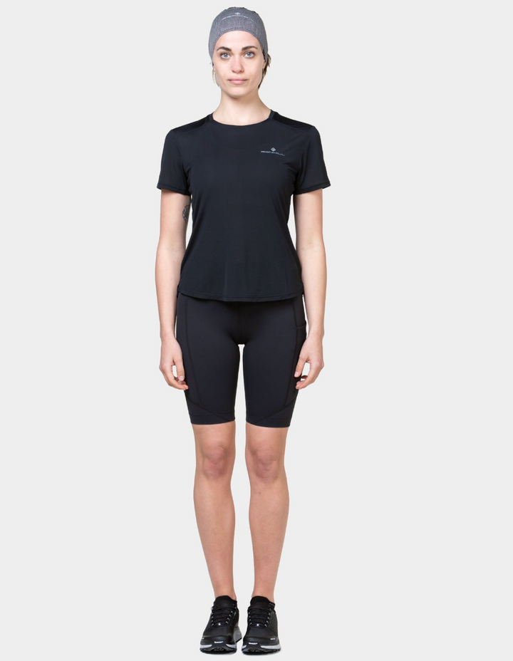 RonHill Womens Tech S/S Tee - All Black
