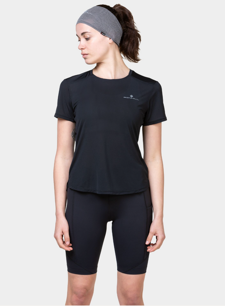 RonHill Womens Tech S/S Tee - All Black