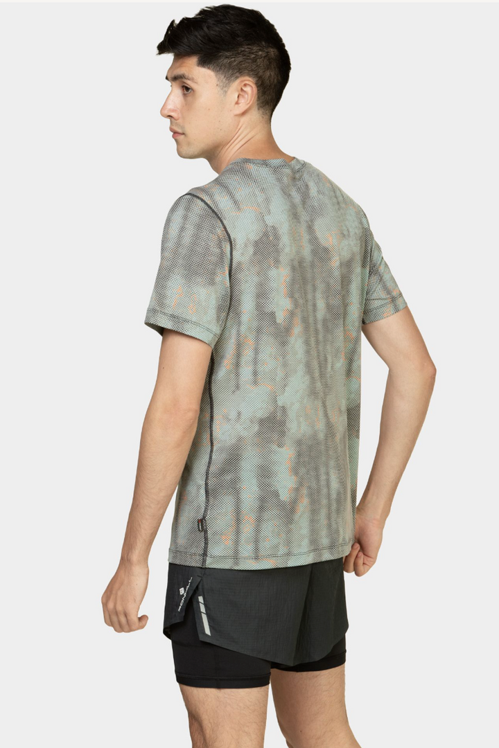 RonHill Mens Tech Golden Hour Tee - Monolith Lost Trails