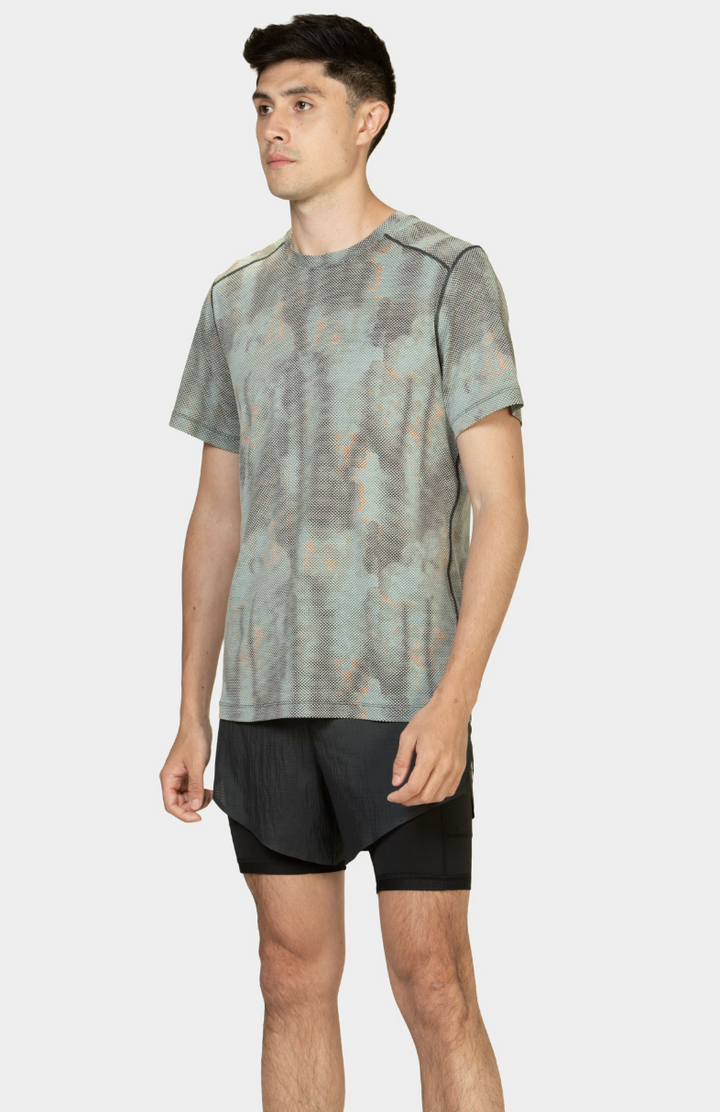 RonHill Mens Tech Golden Hour Tee - Monolith Lost Trails