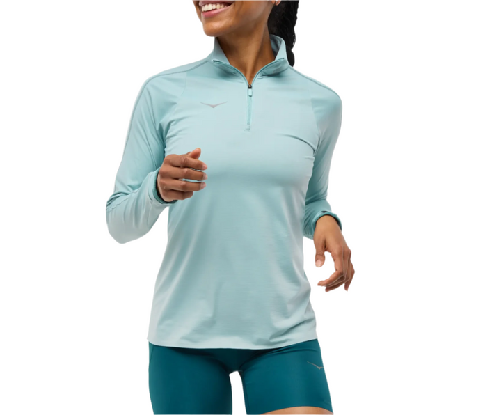 Hoka Womens Glidetech Quarter Zip - Druzy