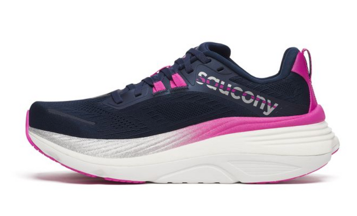 Saucony Womens Hurricane 24 - Navy/Fuchsia  - Stability