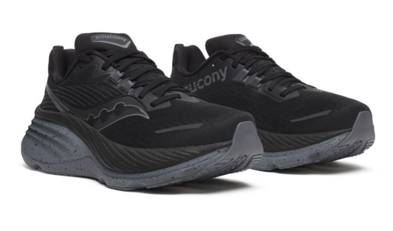 Saucony Womens Hurricane 24 - Black/Black  - Stability