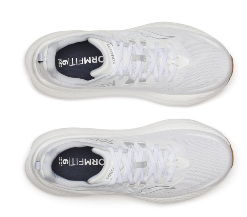 Saucony Mens Hurricane 24 - White/Silver - Stability