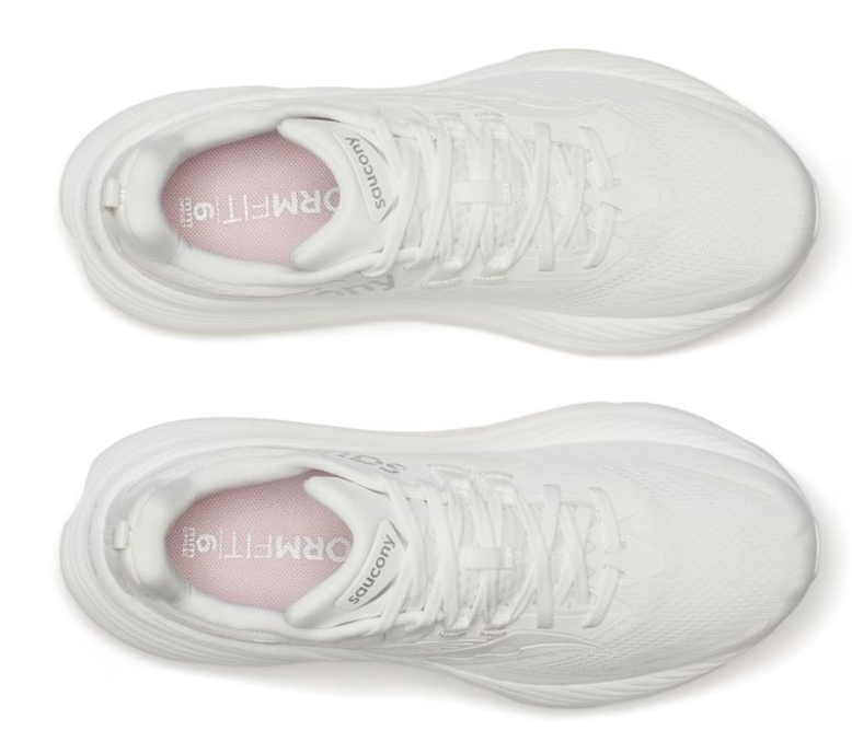 Saucony Mens Hurricane 24 - White/White - Stability