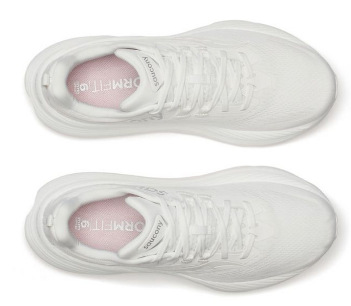 Saucony Mens Hurricane 24 - White/White - Stability