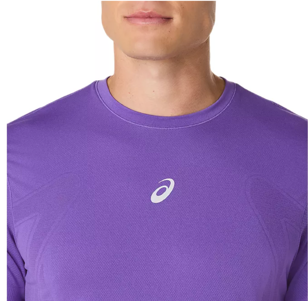Asics Mens Road Seamless SS Top - Edo Purple