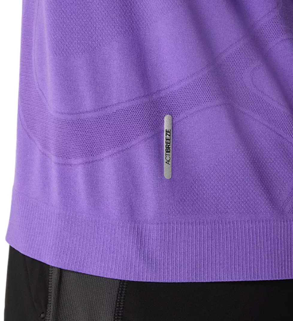 Asics Mens Road Seamless SS Top - Edo Purple