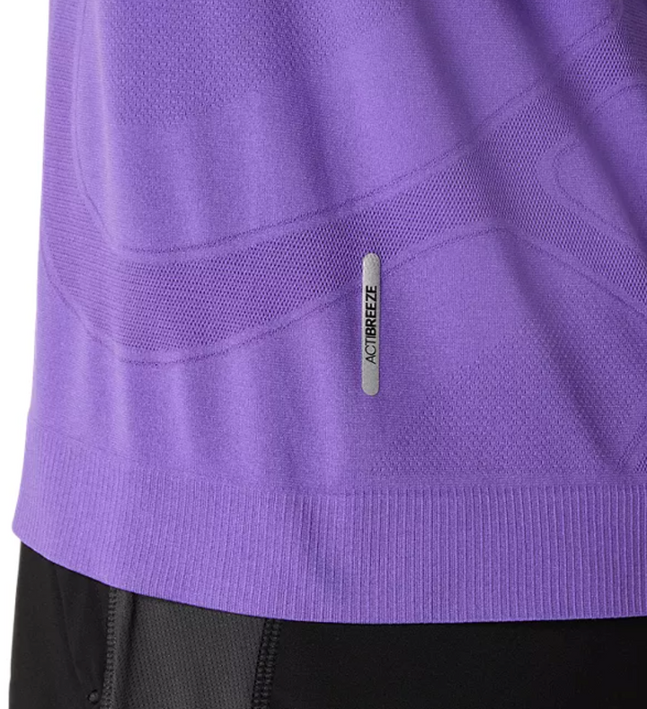 Asics Mens Road Seamless SS Top - Edo Purple