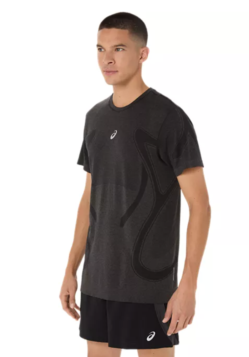 Asics Mens Road Seamless SS Top - Performance Black