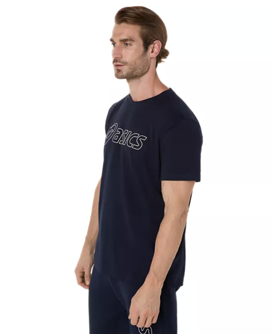Asics Mens Logo SS Tee - Midnight/Birch