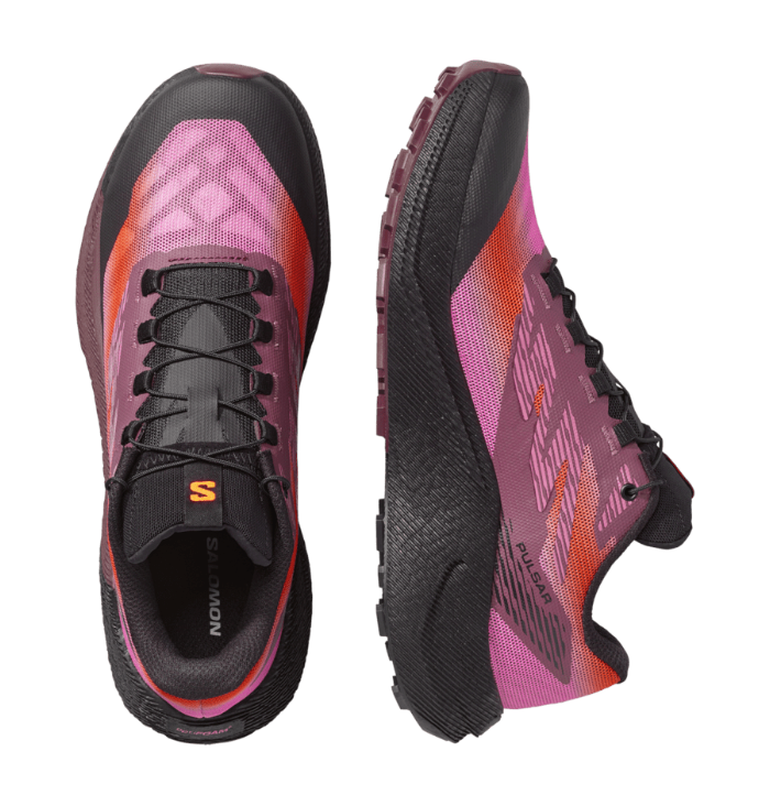 Salomon Womens PULSAR Quiver - Huckleberry/Dragon Fire - Trail - AW26