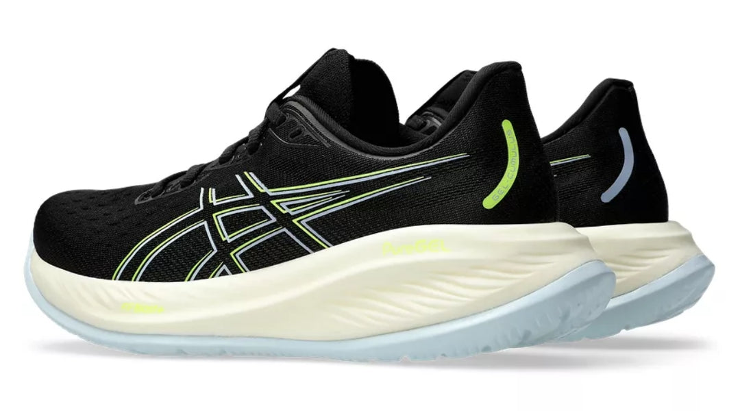 Asics Womens Gel Cumulus 26 - Black/Safety Yellow - Neutral