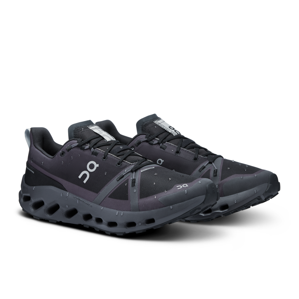 ON Mens Cloudsurfer Trail WP - Black/Eclipse - Trail