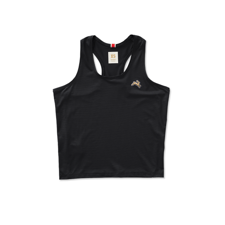 Tracksmith Womens Twilight Crop Tank - Black - SS26