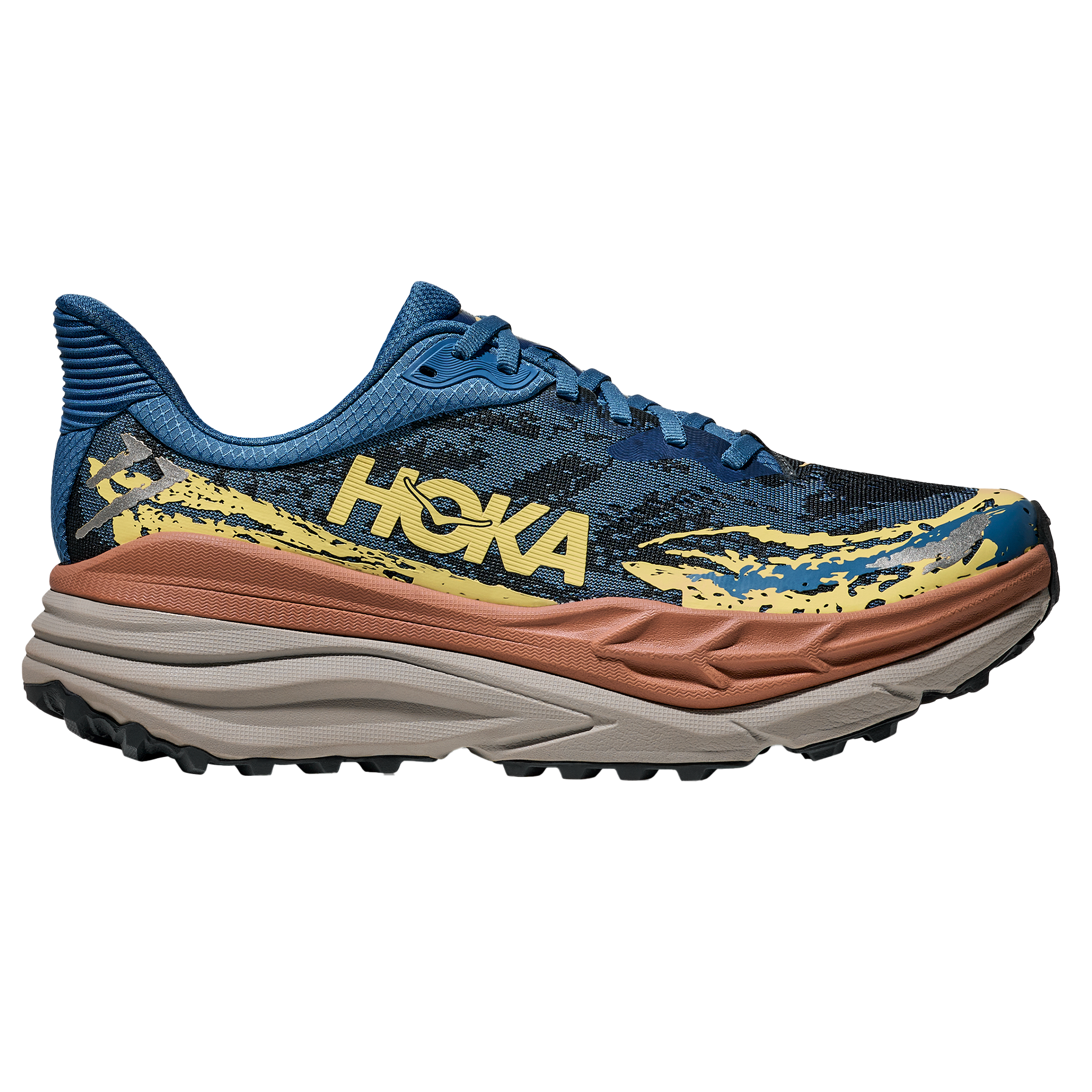 Hoka Mens Stinson 7 - Foggy Night/Cardamom - Trail - AW25