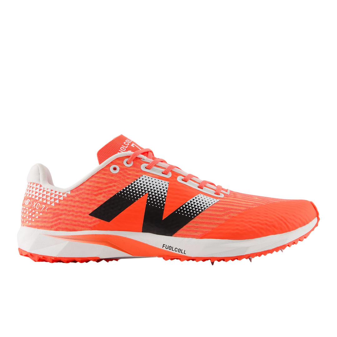 New Balance FuelCell XC7 v5 Cross Country Spikes - Urgent Red/Black/White - AW25