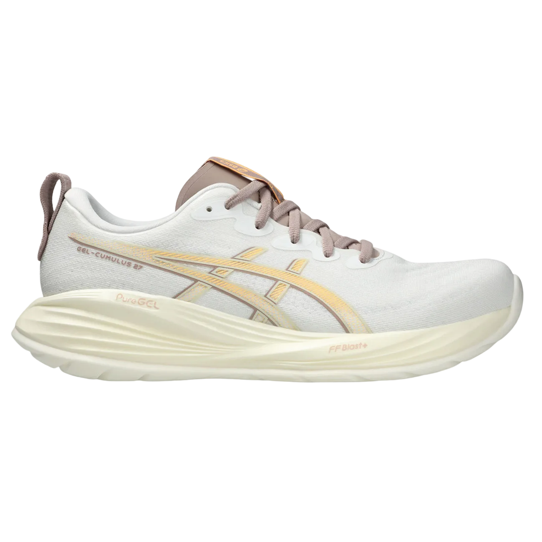 Asics Hommes Gel Cumulus 27 - Blanc/Fauve - Neutre - AW25