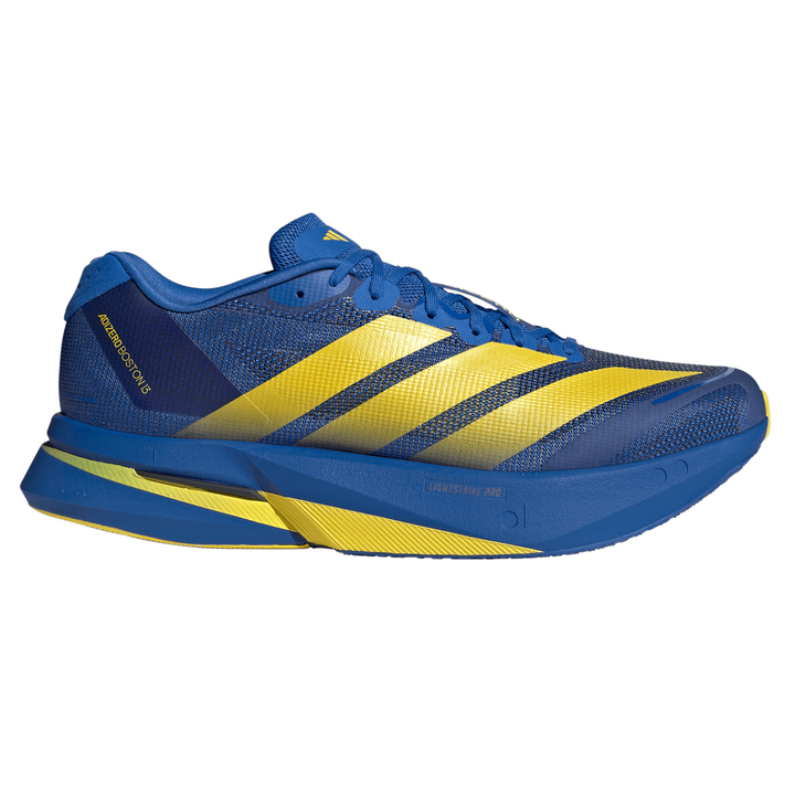 Adidas Mens Adizero Boston 13 - Blue/Yellow/Core Black - Neutral - SS26