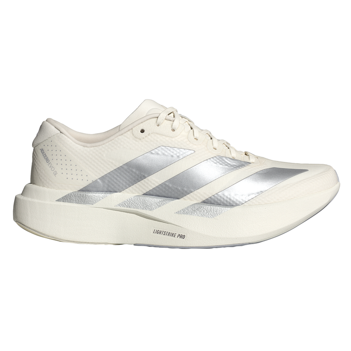 Adidas Womens Adizero Evo SL Woven - Core White/Core White/Halo Silver - Neutral - SS26