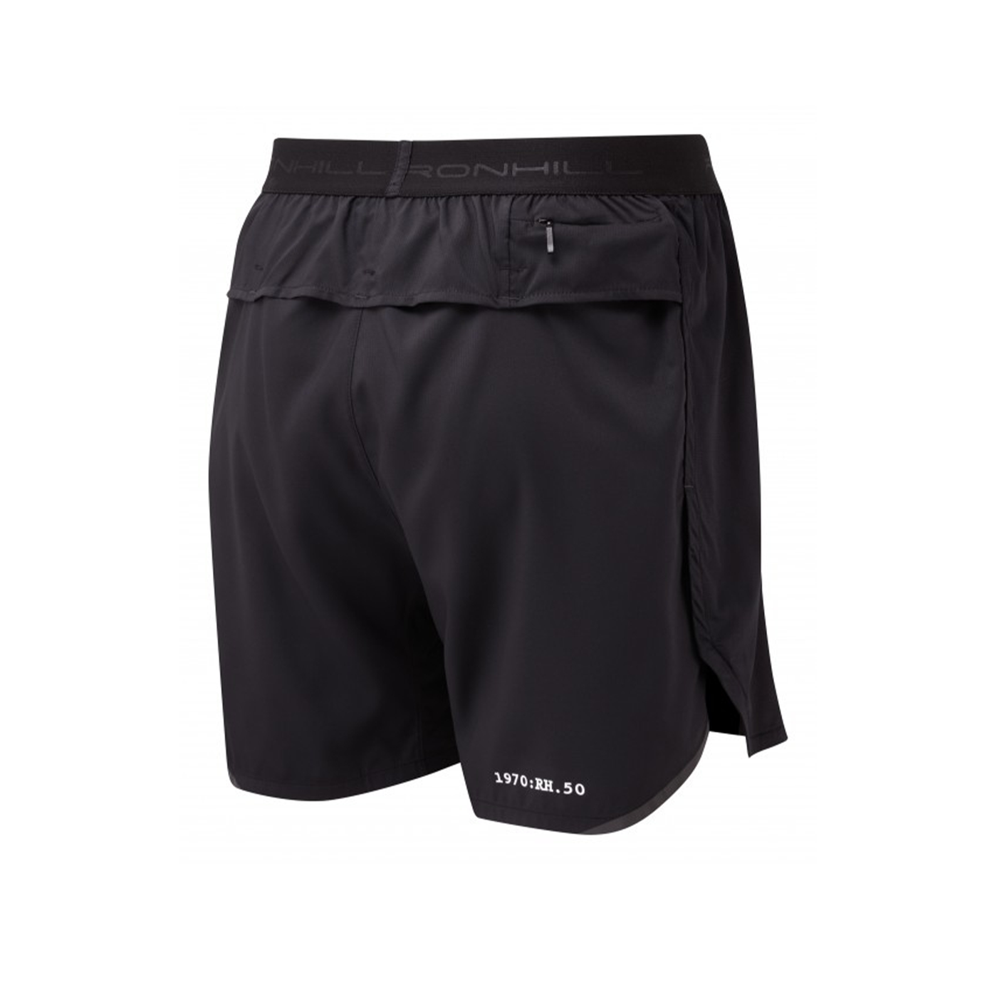 RonHill Mens Tech Revive 5'' Shorts - All Black